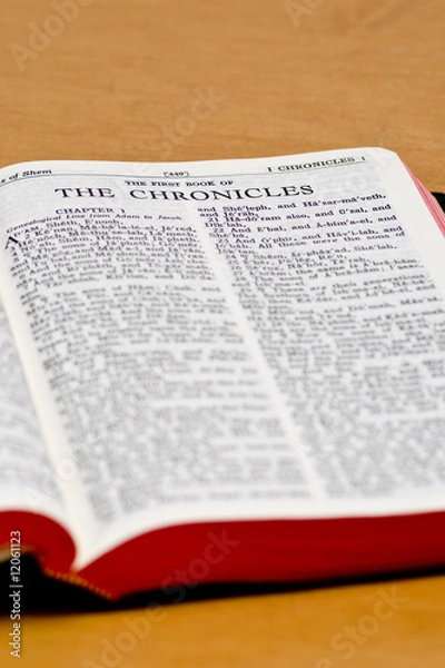 Fototapeta Bible Page - Chronicles