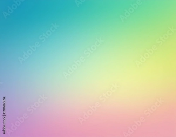 Obraz 柔らかい色合いのレインボーグラデーション