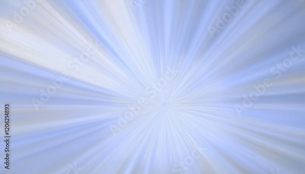 Fototapeta ethereal swirling light vortex in soft blue and white hues, abstract radial motion effect, dreamy cosmic energy background for design and meditation themes