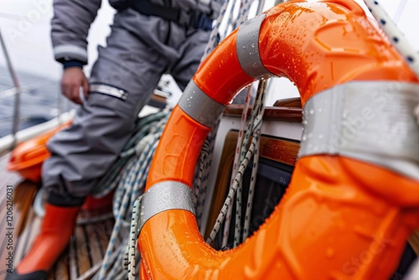 Obraz Navigating Safely: Implementing Nautical Safety with Emergency Buoy