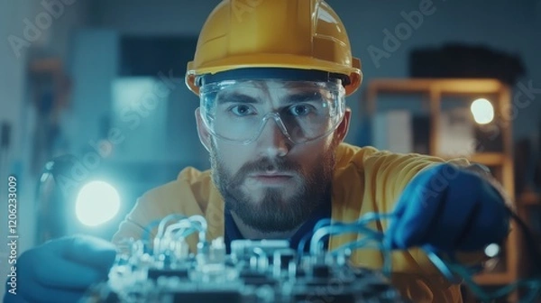 Obraz Electrical Engineering Expert Troubleshooting Circuit Board