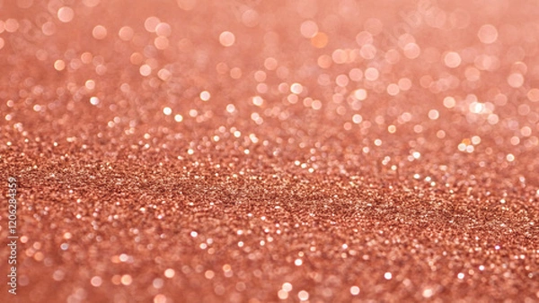 Obraz Peach color shiny glitter background
