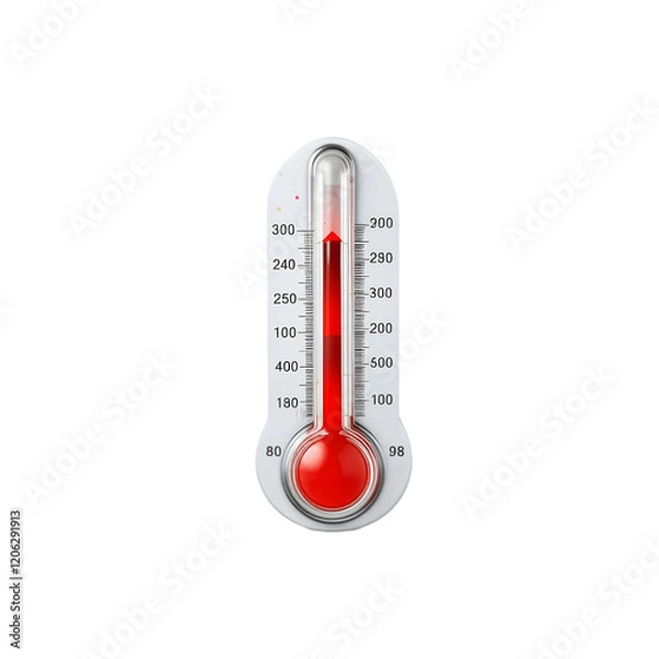 Obraz Classic White Thermometer Measuring Temperature