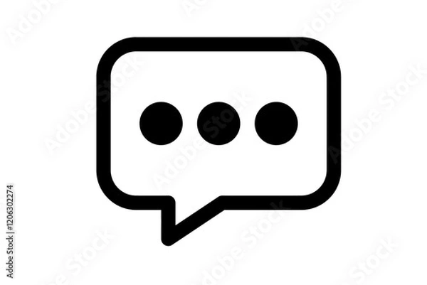 Obraz three dots for texting