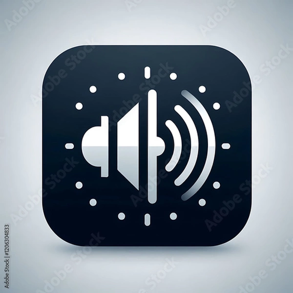 Fototapeta 3D Sound Icon Design