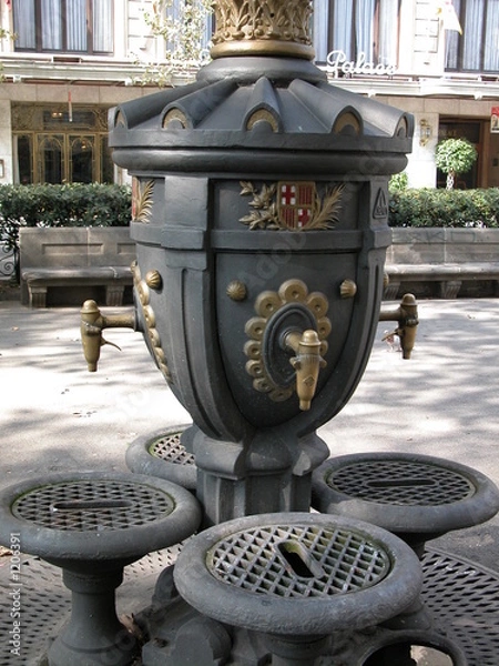 Obraz barcelona drinking fountain