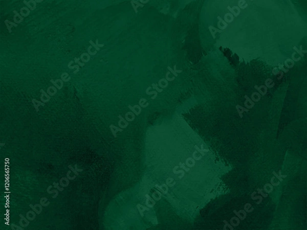 Obraz 油彩抽象テクスチャ ダークグリーン  背景素材 ダーク 模様 絵の具
