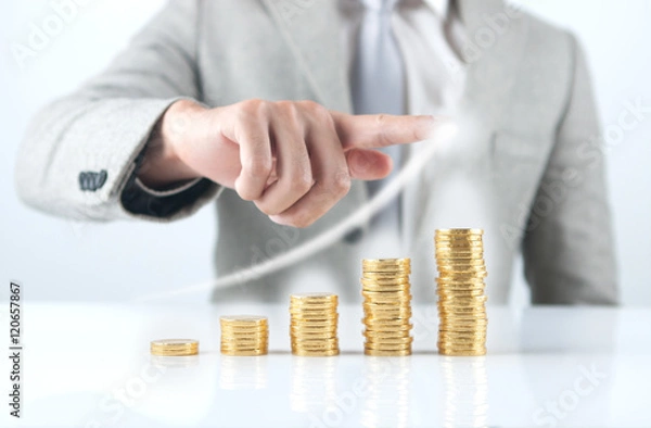 Obraz stack of coins