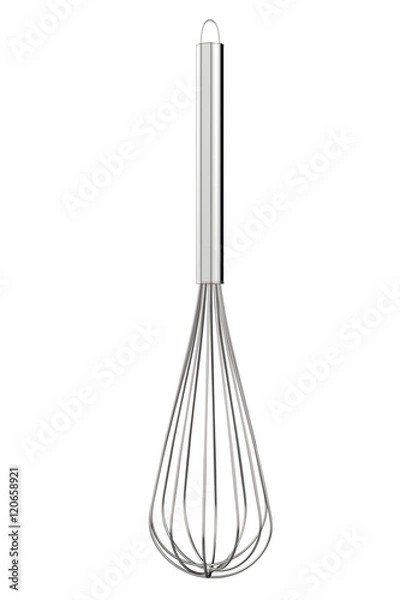 Fototapeta wire whisk isolated on white