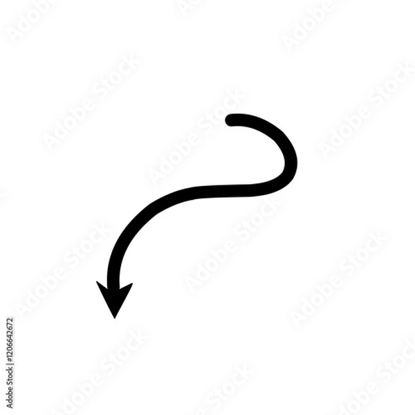 Fototapeta devil tail silhouette icon