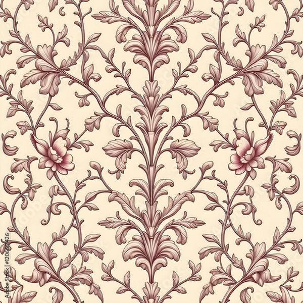 Fototapeta seamless pattern with flowers