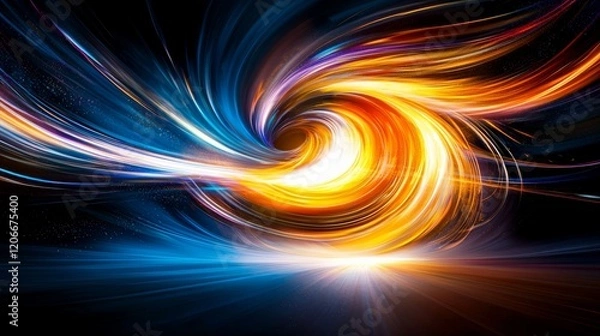 Fototapeta Pulsating energy flow drives agentic ai evolution in digital realms