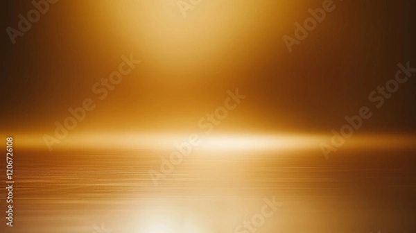Fototapeta Elegant brown gradient background with soft lighting, featuring luxurious metallic golden tones, shiny gradient textures, and a highly detailed, realistic design, perfect for luxury branding and creat