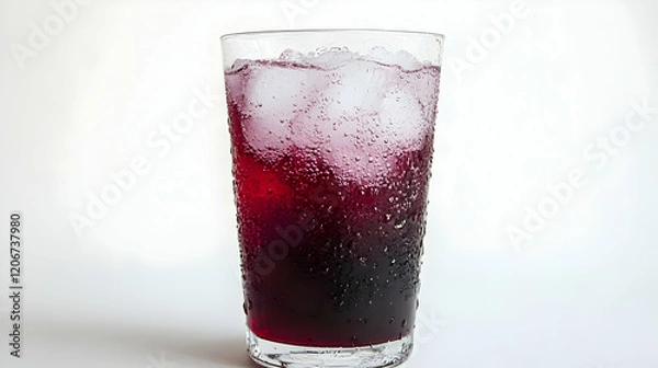 Fototapeta Iced berry drink, studio shot, refreshment