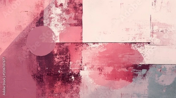 Obraz Muted Raspberry Pink Subtle Grunge Background with Textures