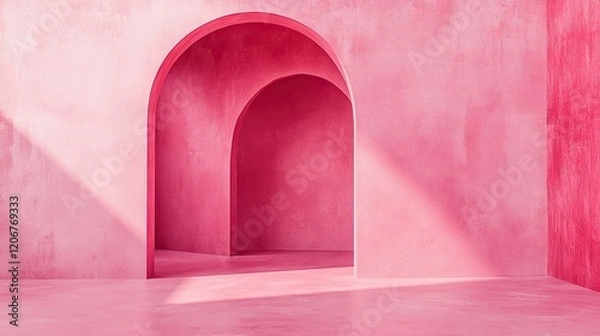 Obraz Muted Raspberry Pink Grunge Background with Subtle Texture Elements