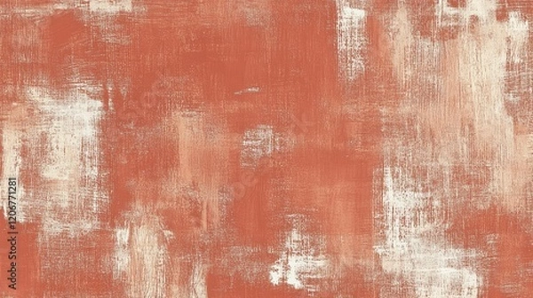 Obraz Muted Terracotta Brushstroke Background with Subtle Texture