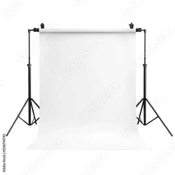 Obraz Empty photography backdrop setup for studio shoots