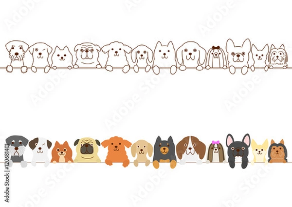 Obraz Granica małych psów