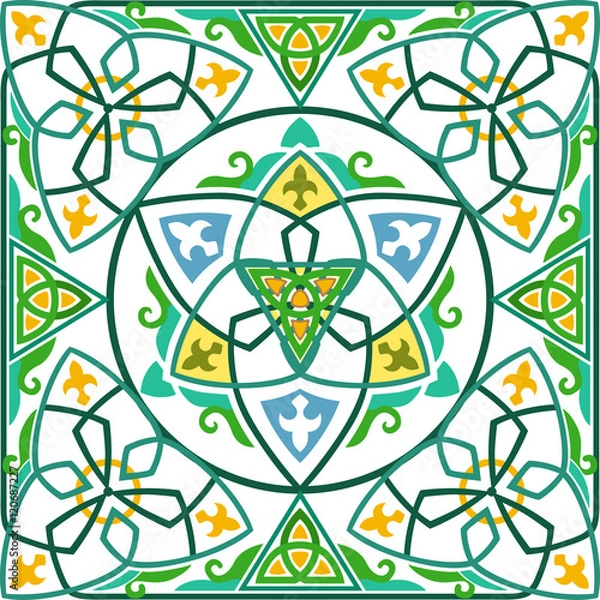 Obraz Celtic ornament tile. 