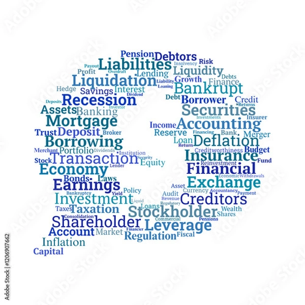 Fototapeta Banking and Finance Laws Word Cloud