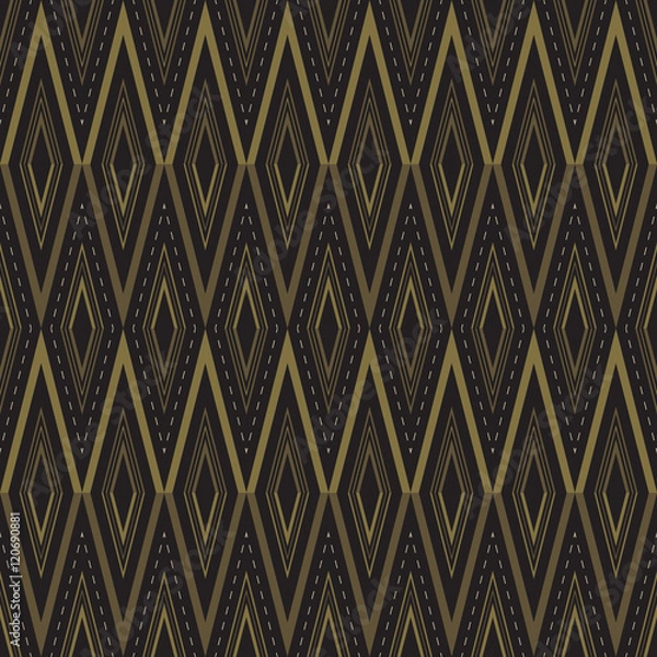 Fototapeta Pattern in zigzag. Classic chevron seamless pattern. Vector desi