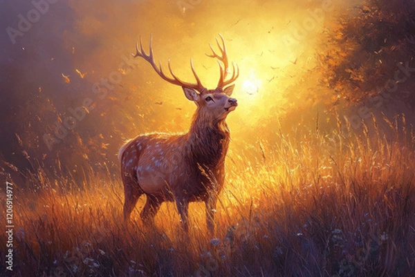 Obraz deer in the woods