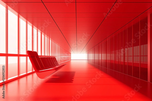 Fototapeta red architecture