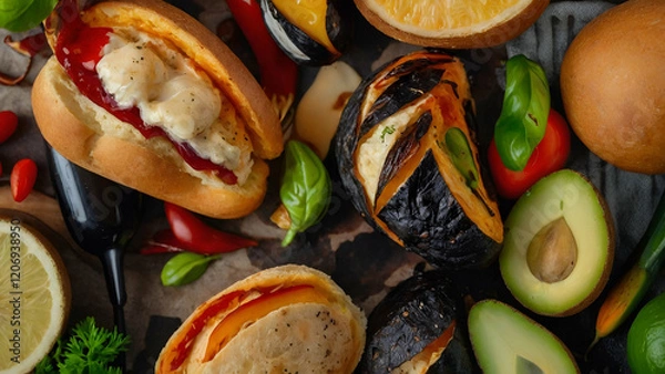 Obraz vegetables on a plate