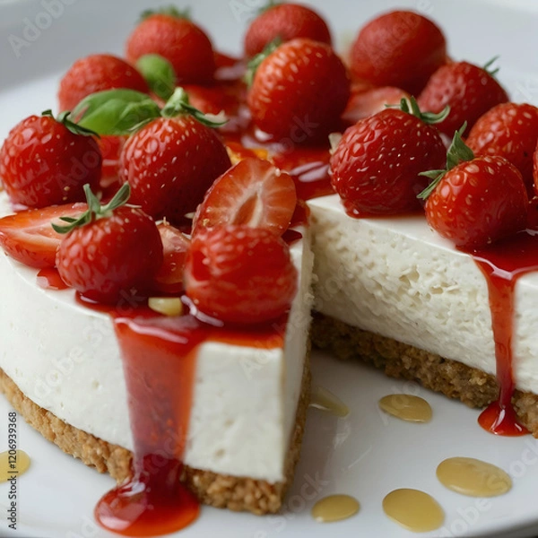 Obraz cake with strawberries