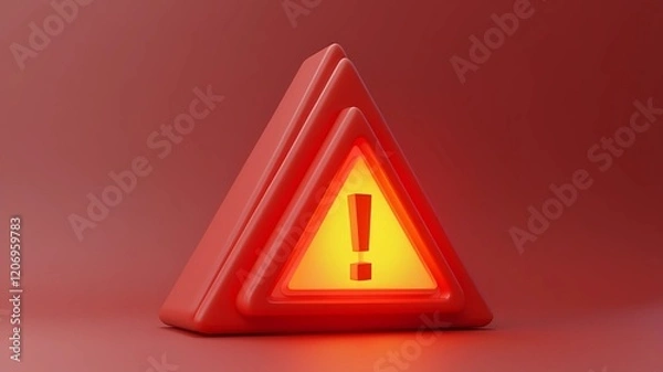 Fototapeta red exclamation mark