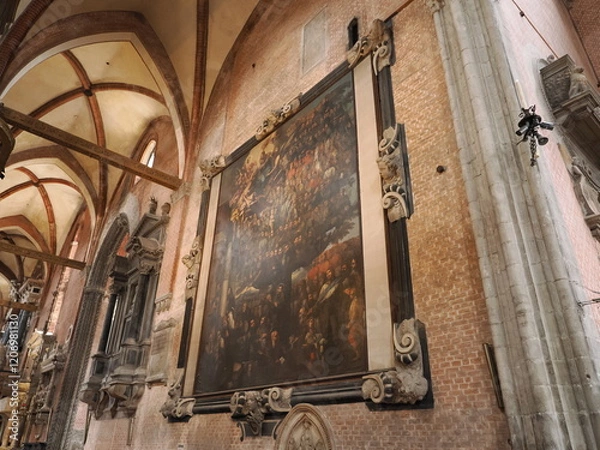 Fototapeta イタリア　世界遺産ヴェネツィア　サンタマリアグロリオーザデイフラーリ聖堂