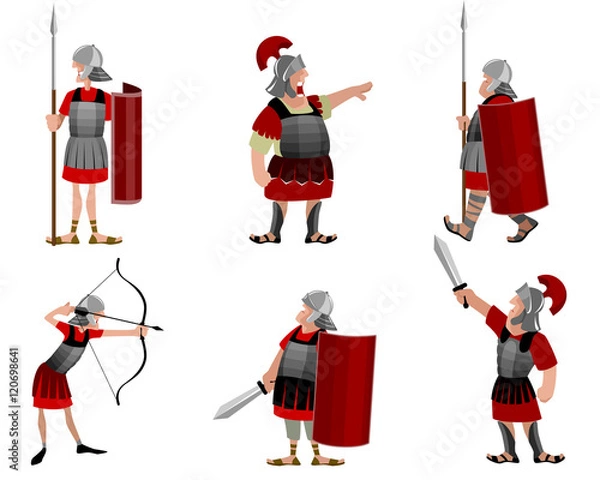 Obraz Six roman warriors