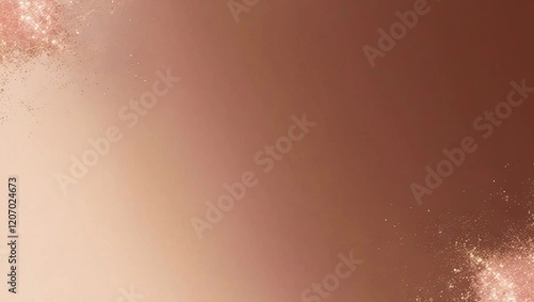 Fototapeta A wallpaper background transitioning from rich gold to soft rose gold, with sparkling accents, creating an elegant and warm atmosphere.