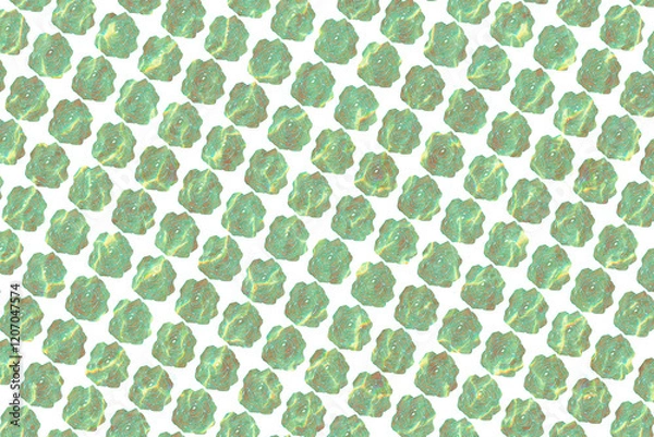 Fototapeta Seamless pattern with green leaves