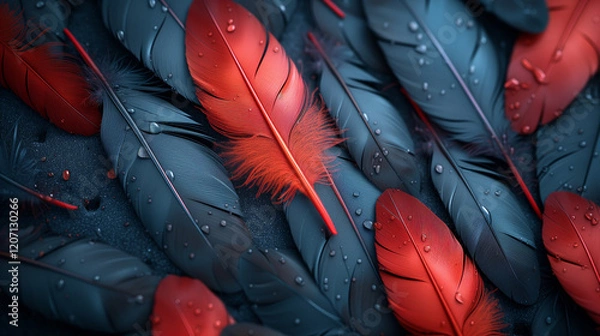 Obraz A bunch of feathers.