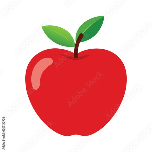Fototapeta apple vector, vector and illustration, vector style
