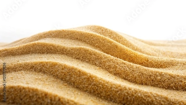 Fototapeta Desert and beach sandscapes captured in detail; dune formations visible in this high-resolution aerial photograph.