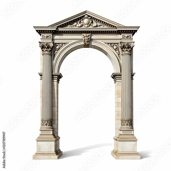 Fototapeta "Classical Stone Archway with Columns"

