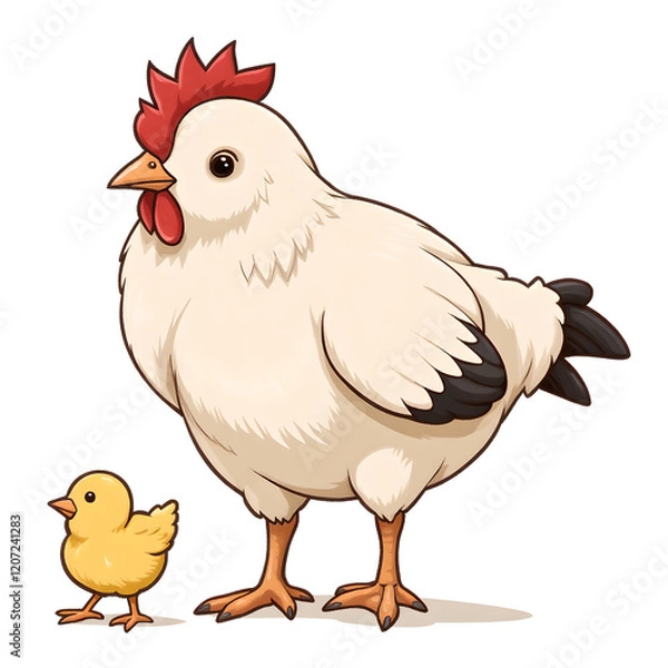 Obraz hen and chicken