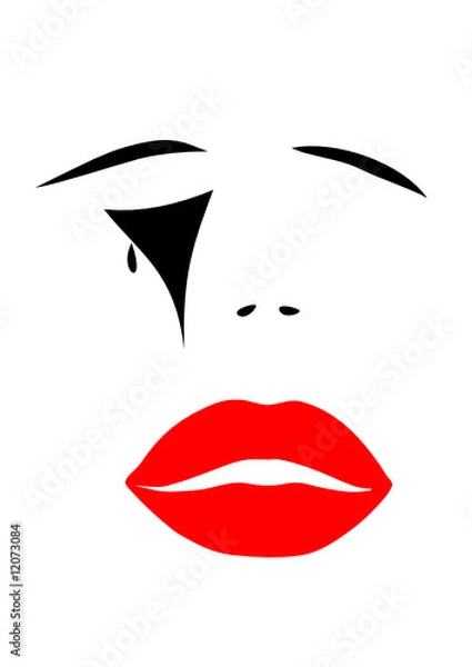 Obraz Trauriges Gesicht