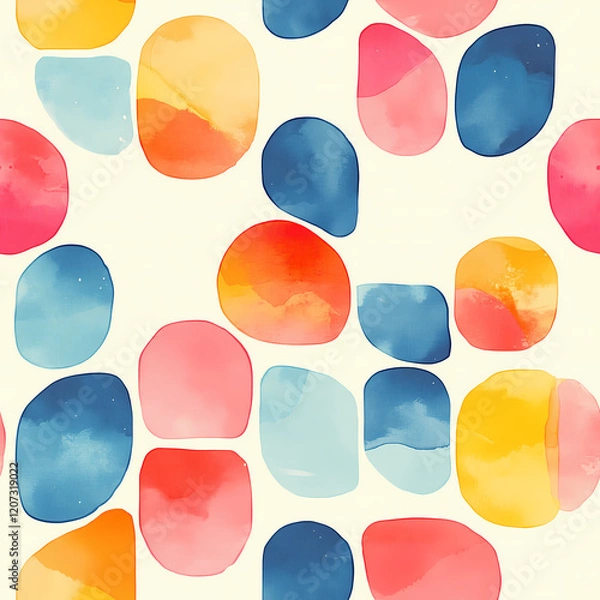 Obraz A seamless pattern designed in an Eastern style, Seamless design allows for a perfectly continuous pattern with no visible seams.