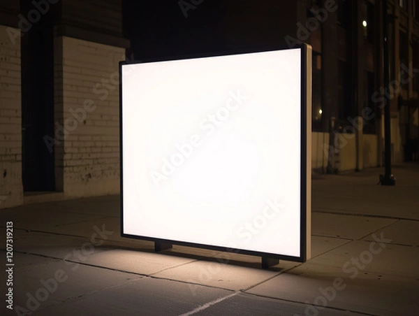 Fototapeta Blank plasma screen in public for mockup