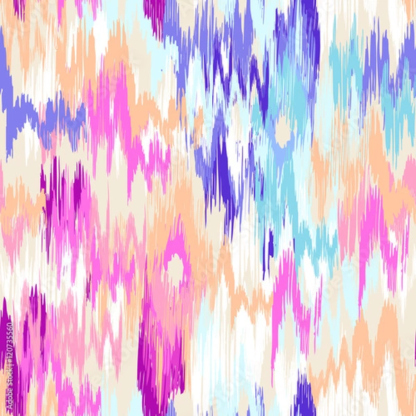 Obraz colorful ikat painted texture - seamless background