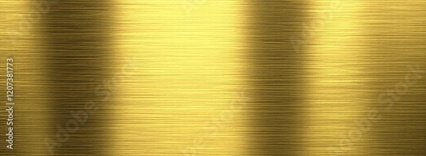 Fototapeta Shiny Gold Textured Metal Plate with Brushed Surface Reflective and Smooth Detailed Gold Sheet with Four Screws in Corners for Background or Design Use. Made with generative AI