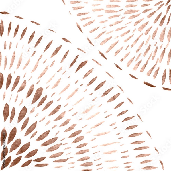 Obraz Watercolor Azulejos Tile in Mocha tones
