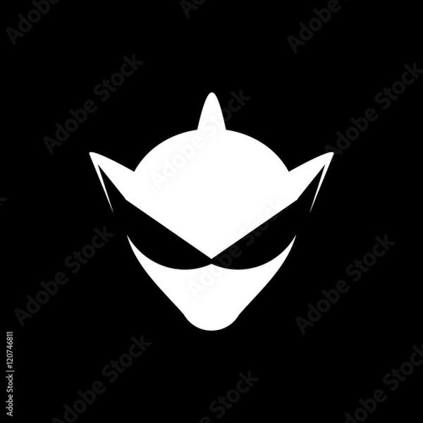 Obraz Modern Alien Logo Image Vector Icon