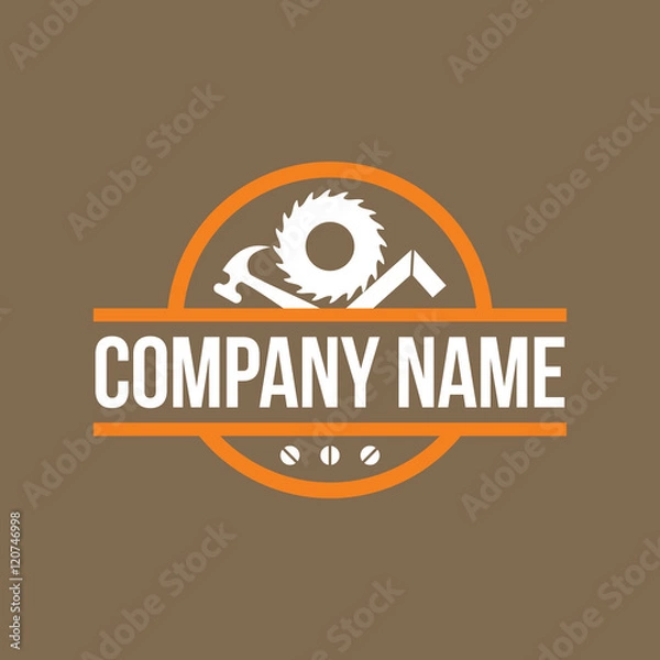 Obraz Modern Carpentry Logo Image Vector Icon
