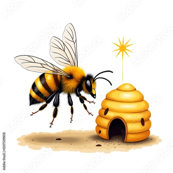 Obraz bee and honey
