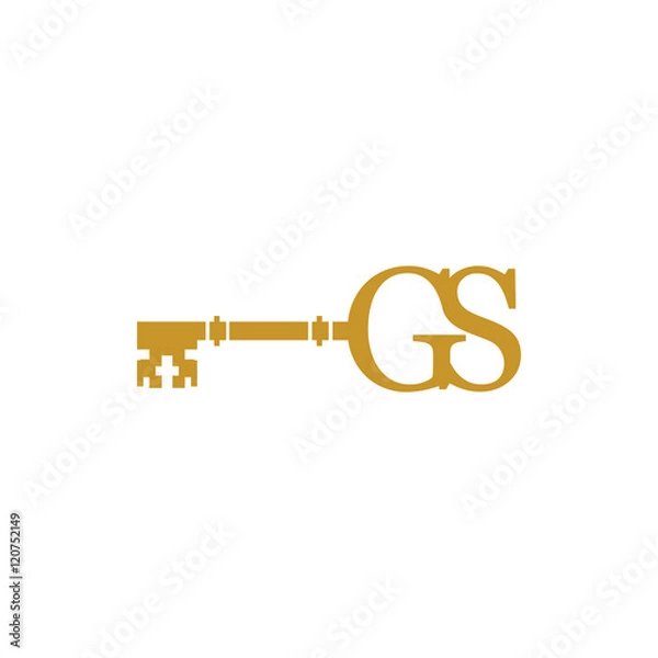 Obraz GS Key Logo Vector Icon